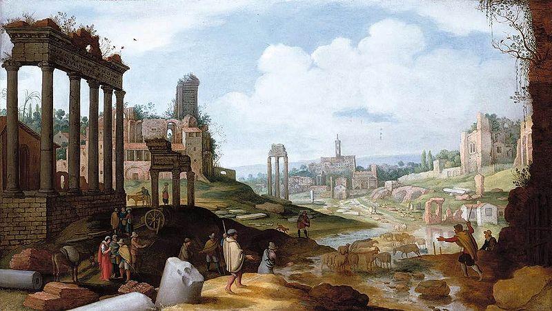 Willem van Nieulandt View of the Forum Romanum China oil painting art